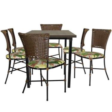Imagem de Mesa Cadeiras Gramado Argila Jogo De Jardim - PANERO MÓVEIS