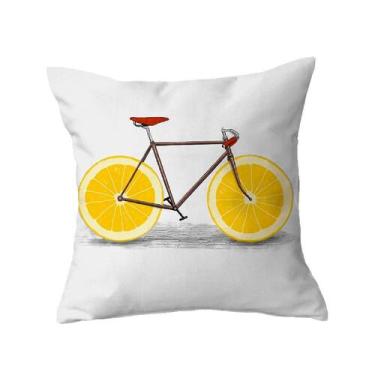 Imagem de Capa de almofada Nordica White Bicycle 61 - 45x45cm - Lightbek Officia