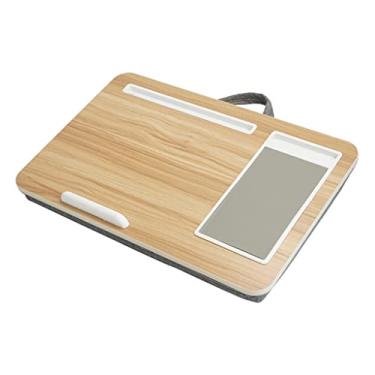 Imagem de Mesa de laptop portátil bandeja de mesa de computador com mouse pad suporte de pulso para viagem sofá-cama