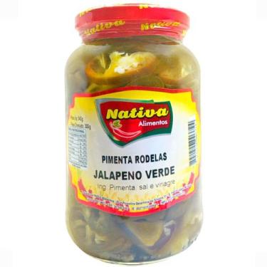 Imagem de Pimenta Jalapeno Verde em Rodelas Conserva 540g Nativa
