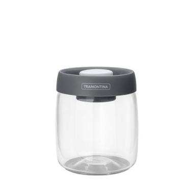 Imagem de Pote de Vidro Tramontina Purezza com Tampa Plástica a Vácuo 0,8 Litros