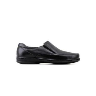 Imagem de Sapato Masculino Opananken Diabetic's 38546 Couro Preto-Masculino