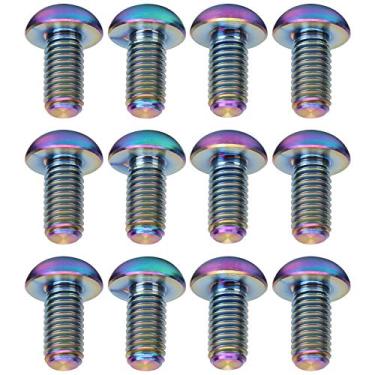 Imagem de KIMISS 12pçs M5x10mm Parafusos de Rotor de Freio a Disco de Liga de Titânio-leve, Acessórios de Bicicleta Resistentes à Corrosão para Desempenho Seguro (#1)