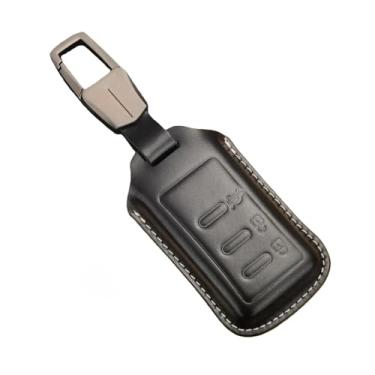 Imagem de Capa para chave de carro compatível com Subaru WRX Mrxsti Forester XV Legacy Outback Impreza 2011 2014 feita à mão em couro genuíno com capa remota(Black)