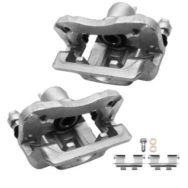 Imagem de funire Conjunto de pinça de freio a disco traseiro com suporte compatível com Hyundai Elantra Sedan (2007-2010) L4 2.0L | Pinças de freio para motorista traseiro e passageiro | Pinças de freio para