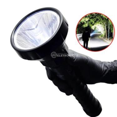 Imagem de Lanterna Super Potente Bivolt Led Recarregável Grande - DP959C - Luate