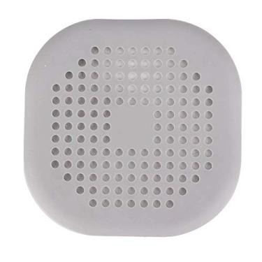 Imagem de CUOFYUNL Filtro de esgoto de plástico doméstico Dreno de chuveiro Dreno de chão Escorredor de resíduos Banheiro Cozinha (Cinza)