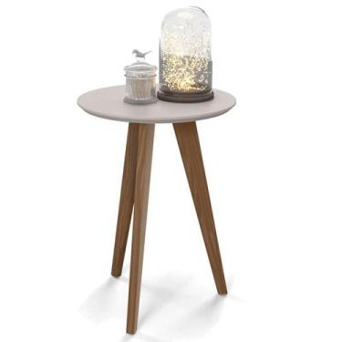 Imagem de Mesa Lateral Liv Cinza Eco Wood - Matic - Matic Moveis