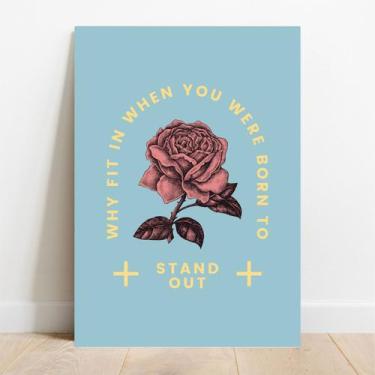 Imagem de Placa Decorativa Rose - TaColado, 20x30cm