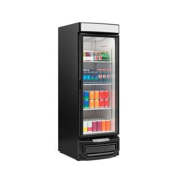 Imagem de Refrigerador Vertical com Porta de Vidro 572 Litros GRD57 Preto Gelopar 110V