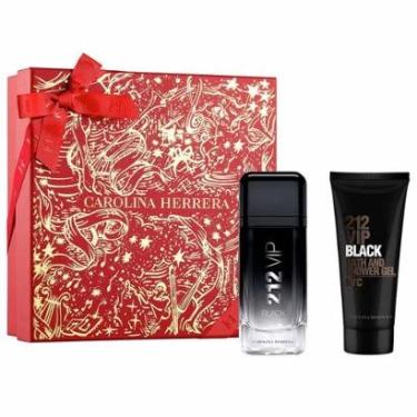 Imagem de Coffret Carolina Herrera Kit - Perfume 212 Vip Men Black + Gel de Banho Kit-Masculino