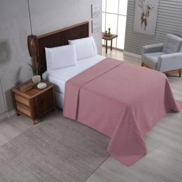 Imagem de Cobre Leito Requinte Queen Matelado Ultrassônico Rosa - Home Fernandes