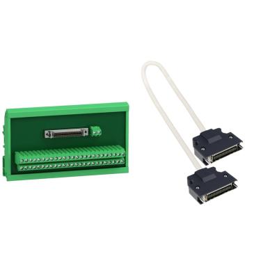 Imagem de Bloco Terminal VW3M1C13 para Lexium 28 com Conexão CN1 e Cabo 0,5M Bivolt Schneider Electric