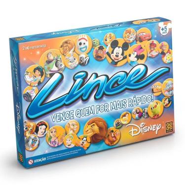 Imagem de Jogo de Tabuleiro Lince de Observação e Reflexo com Tema Disney Amarelo Grow
