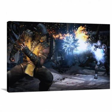 Imagem de Quadro Scorpion e Sub Zero Mortal Kombat - Tela em Tecido