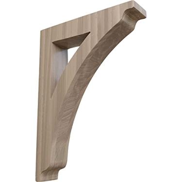 Imagem de Ekena Millwork BKTW01X07X10THWA-CASE-2 Suporte de madeira Thorton, 4,4 cm L x 19,5 cm P x 26,6 cm A, Nogueira, 2 unidades