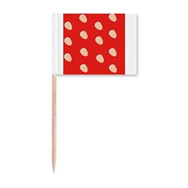 Imagem de Bandeira de palito de dente com perfil vermelho Joe, presidente dos Estados Unidos, marcador para decoração de festa