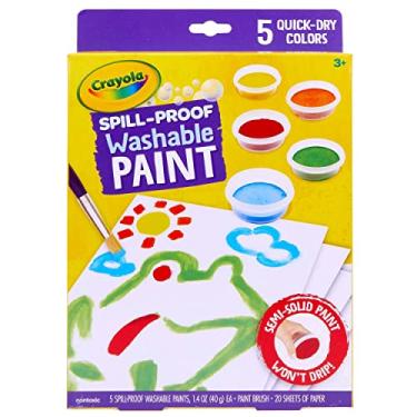 Imagem de Crayola Spill Proof Paint Set, Washable Paint for Kids, Ages 3, 4, 5, 6