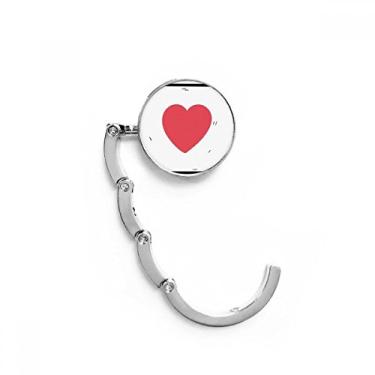 Imagem de Gancho de mesa com estampa de palavras I Love Eiffel Tower com fecho decorativo dobrável