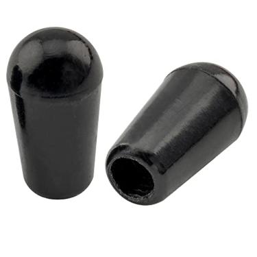 Imagem de Musiclily Pro Inch Size Knob Ponteira de Plástico para Chave Seletora de Guitarra Les Paul, Preto(2 Peças)