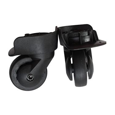 Imagem de #N/a 2x Substituições de roda de bagagem A68, rodízios giratórios, peças de reparo de caixa de bagagem universal, bolsa de viagem com rolamento de carga