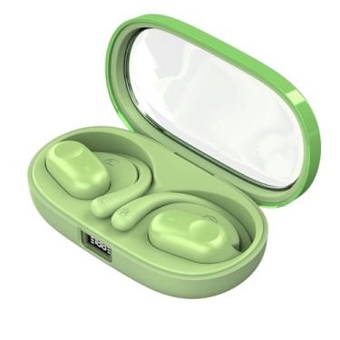 Imagem de X18 fones de ouvido sem fio BT de condução ao ar livre, montados na orelha, não intra-auriculares, display digital ENC fones de ouvido esportivos com redução de ruído