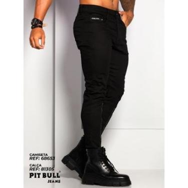Imagem de Calça Jeans Masculina Modelagem Moderna Slim Lançamento Pit Bull-Masculino