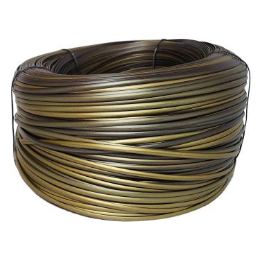 Imagem de Fibra Junco Sintético Meia Cana 6mm rolo de 600 metros com proteção UV (Ouro Verde)