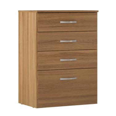 Imagem de Cômoda P/ Roupas Quarto Casal/Solteiro 4 Gavetas Astral