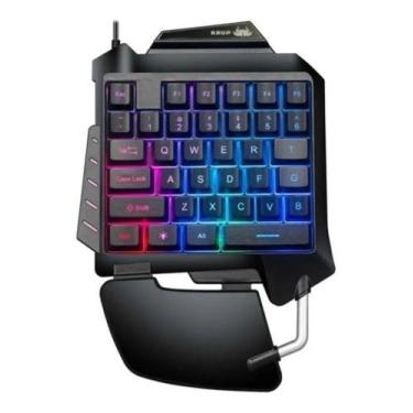 Imagem de Teclado Gamer One Hand Semi-Mecânico KNUP KP-TM006