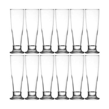 Imagem de Conjunto De Copos De Vidro Para Cerveja 12 Peças 300 Ml - Nadir Figuei