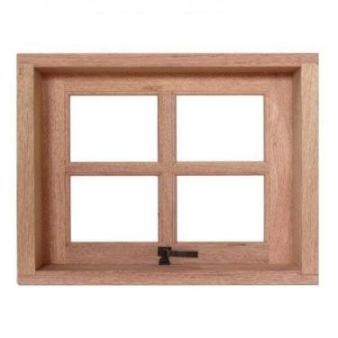 Imagem de Maxim Ar Madeira Vitrô Max Quadriculado 60cmx80cm Madersilva