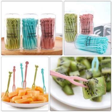 Imagem de Mini Garfos Para Petiscos Frutas Em Plástico 400 peças - Inter