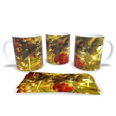 Imagem de Canecas de Porcelana Personalizadas Arvore de Natal - Estampa Sublimad