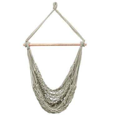 Imagem de Rede Cadeira Balanço Teto Suspensa Trançada Reforçada - Atacadão Texti