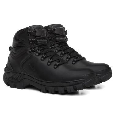 Imagem de Bota Coturno Masculino Couro Arizona Legítimo Casual Esportiva Solado 
