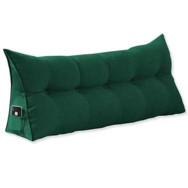 Imagem de Almofada Decorativa Mel Solteiro 90cm Suede Verde - INCASA DECOR - Doc