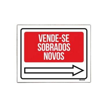 Imagem de Kit 3 Placas - Vende-Se Sobrados Novos Direita