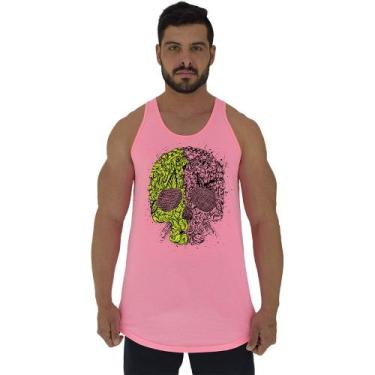 Imagem de Regata Longline Estampada Masculina MXD Conceito Caveira Elemental, Ro