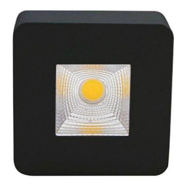 Imagem de KIT 4 LUMINATTI - Spot Led Sobrepor Quadrado 5w 3000k Bivolt Preto Tet