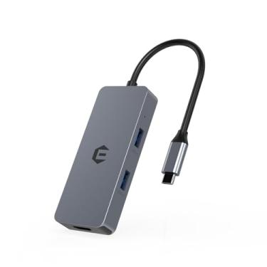 Imagem de Tiergrade Adaptador multiportas USB C, estação de ancoragem USB C 7 em 1 com HDMI 4K, carregamento de entrega de energia de 100 W, 3 USB3.0, leitor de cartão SD/TF para laptops tipo C