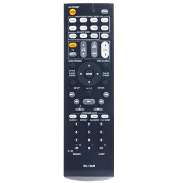 Imagem de Controle remoto de substituição RC-736M para sistema de home theater Onkyo 24140736 29344934 HT-R570 HT-S5200 HTS5200B HTP-570S KF-570L SKF-570 SKC-570 SKR-570L SKR-570R SKB-SKY 570L B-570R SKW-570