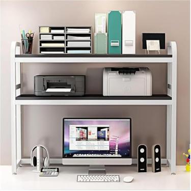 Imagem de Suporte de impressora, mesa de impressora, mesa de 3 níveis, suporte de impressora, suporte de impressora, suporte de mesa, ajustável, mesa de impressora, organizador de mesa, prateleira, prateleira,