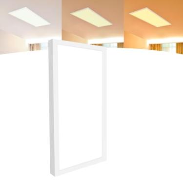 Imagem de Luminaria Plafon De Led 30x60 Sobrepor 40w Luz Forte (Branco Quente)