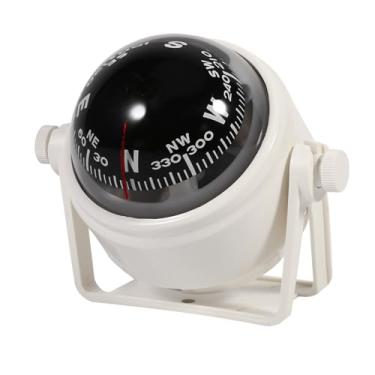 Imagem de Bússola de Montagem de Suporte Marinho Voyager Externo Se Encaixa para Caminhão de Caravana de Barco à Prova D'água (Branco)