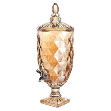 Imagem de Suqueira Jarra de Vidro 2L Âmbar e Incolor Elegância e Praticidade - e