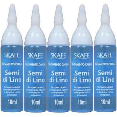 Imagem de Kit Com 5 Ampolas De Tratamento Capilar Semi Di Lino 10ml - Skafe