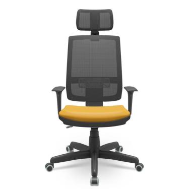 Imagem de Cadeira Brizza Presidente Tela Facto Dunas Amarelo