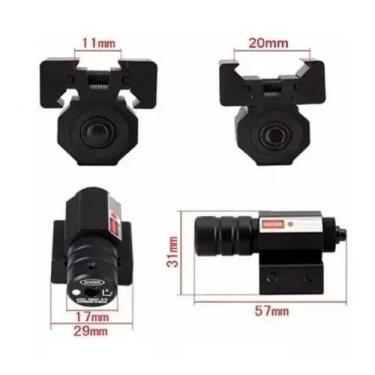 Imagem de Laser Sight Óptico Mira Tática Vermelho Bateria - Arena