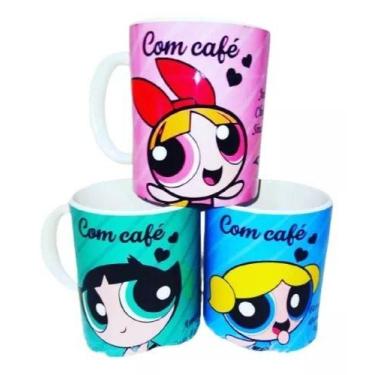 Imagem de Caneca Meninas Super Poderosas Bravas Sem Cafe Com Cafe - loja dinka